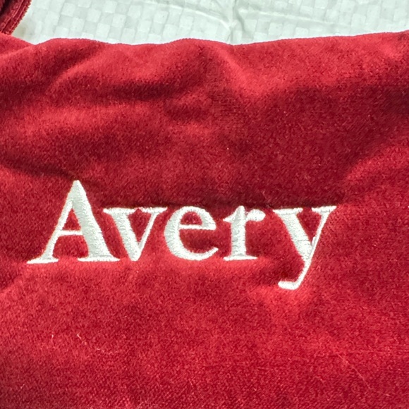 Pottery Barn Red Velvet Holiday Stocking - Picture 2 of 4